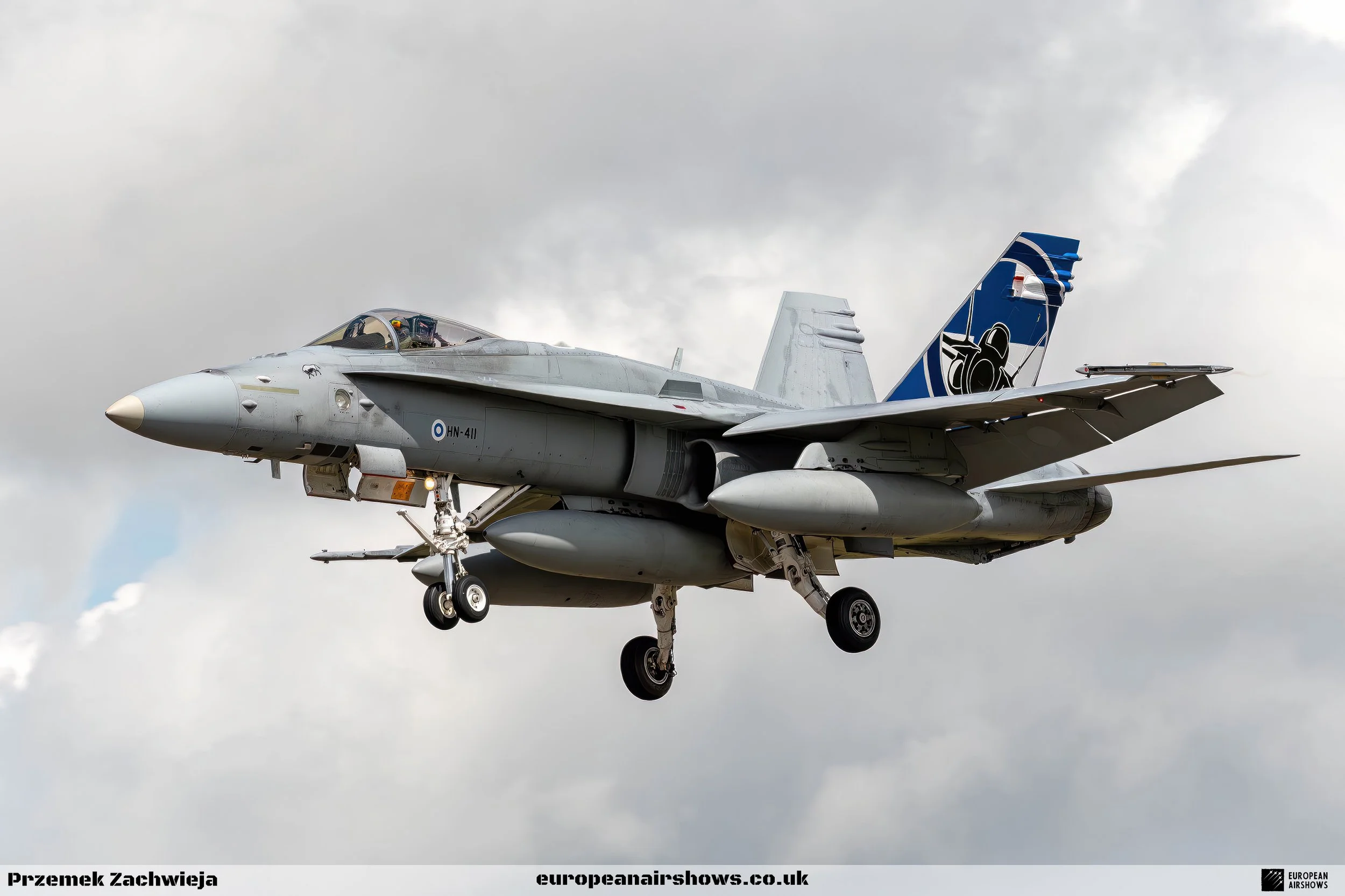Finnish Air Force F/A-18 Hornet Crashes During Practice Display
